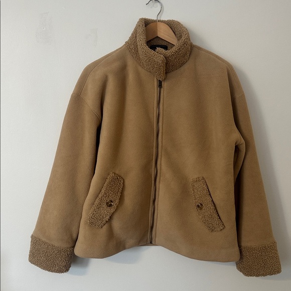 Banana Republic Sherpa Bomber Jacket – Size M - Picture 1 of 9
